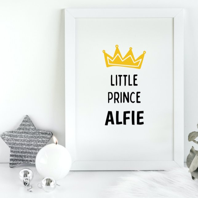 Little Prince Custom Name Nursery Poster (Creator Uploaded)