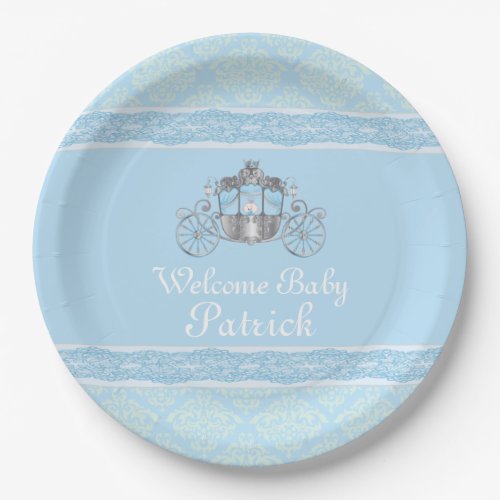 Little Prince Cute Baby Shower Paper Plates