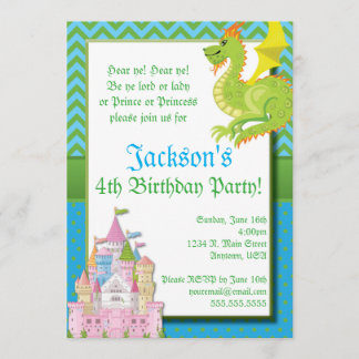 Little Prince Fairy Tale Party Invitation