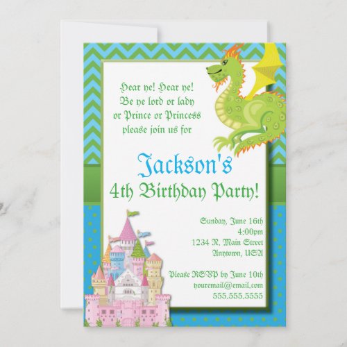 Little Prince Fairy Tale Party Invitation