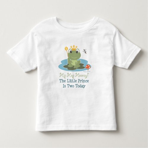 Little Prince Frog 2nd Birthday Tee Shirt