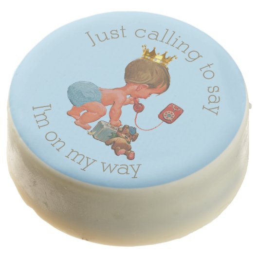 Little Prince Just Calling to Say I'm on My Way Chocolate Covered Oreo (Angled)