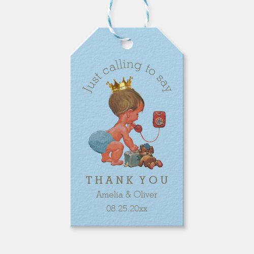 Little Prince Just Calling to Say Thank You Gift Tags