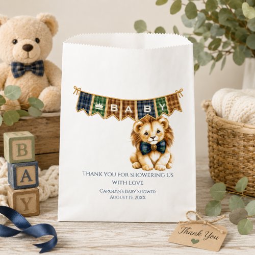 Little Prince Lion Cub Baby Shower | Favor Bag
