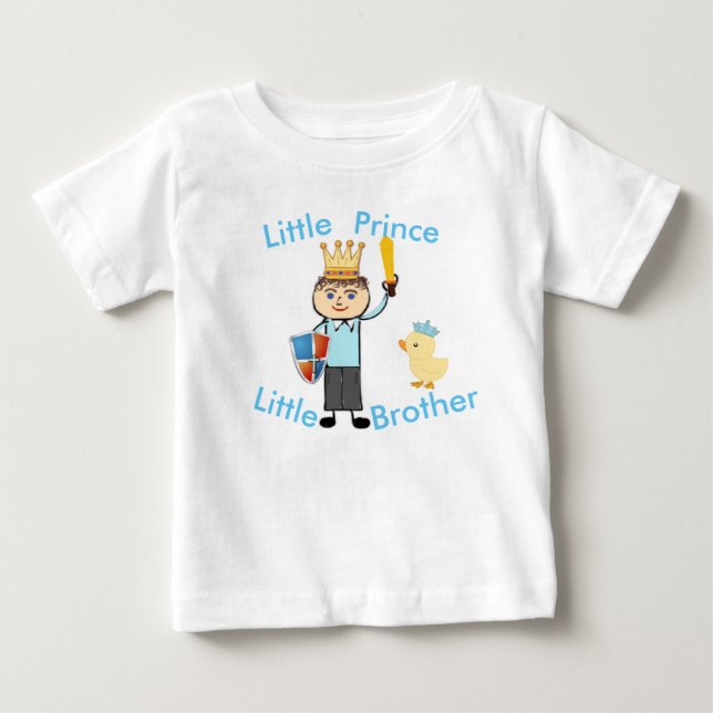 Little Prince Little Brother Baby T-Shirt (Front)