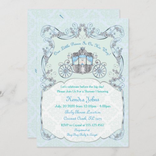 Little Prince Royal Baby Shower Invitations