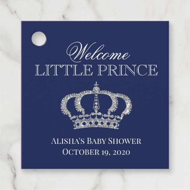 royal blue and silver baby shower