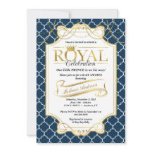 Little Prince Royal Celebration Baby Shower Invite