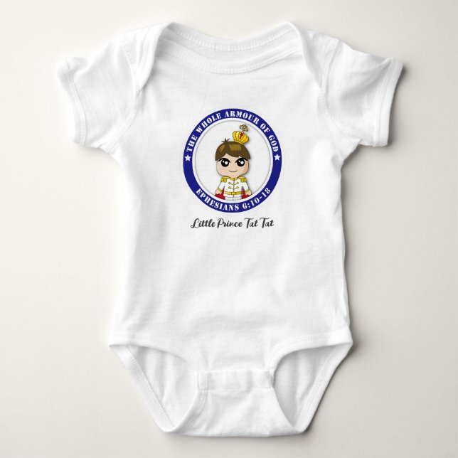 Little Prince Tat Tat Baby Jersey Bodysuit (Front)