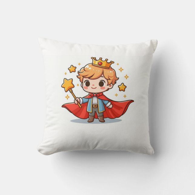 Little Prince Throw Pillow (Front)