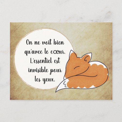 Little Prince Zitat Postcard