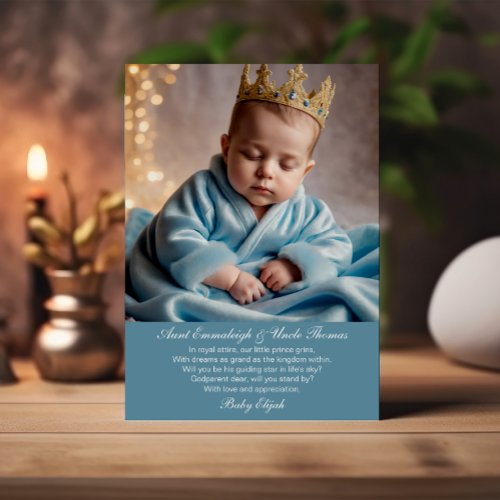 Little Princes Dream _ A Godparent Proposal Invitation
