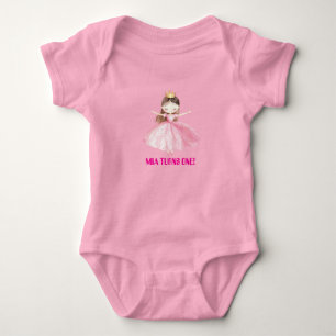 Little Princess 1st Birthday Baby Bodysuit Girl