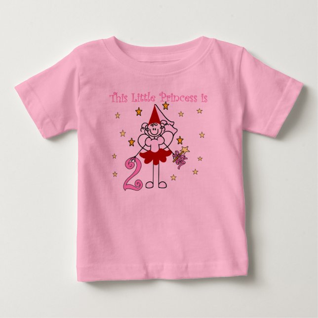 Little Princess 2nd Birthday Baby T-Shirt (Front)