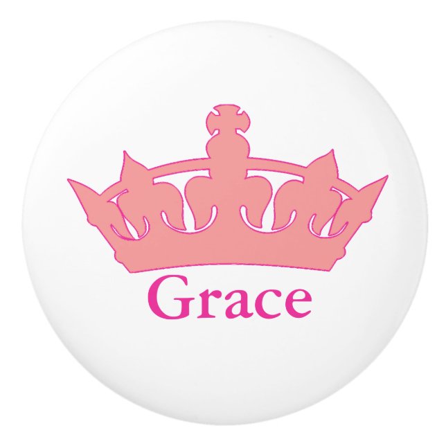 Little Princess - A Royal Baby Nursery Ceramic Knob (Front)