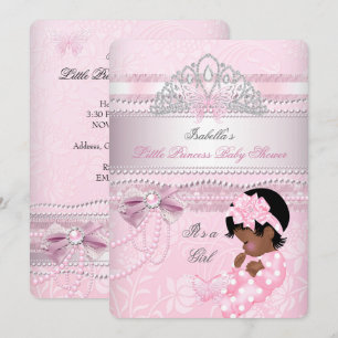 Little Princess Baby Shower Girl Butterfly AA Invitation