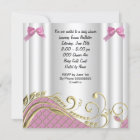 Little Princess Baby Shower Girl Pink White Gold 3