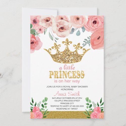 little Princess Baby Shower Invitation