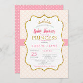 little princess baby shower invitation (Front/Back)