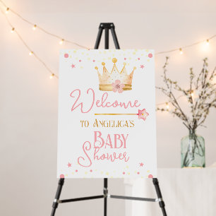 Little Princess Baby Shower Welcome Sign