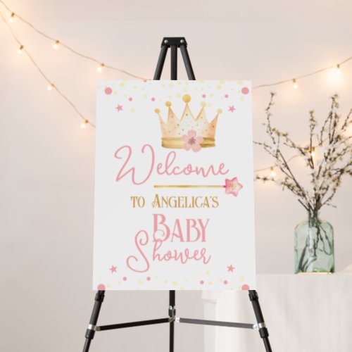 Little Princess Baby Shower Welcome Sign 