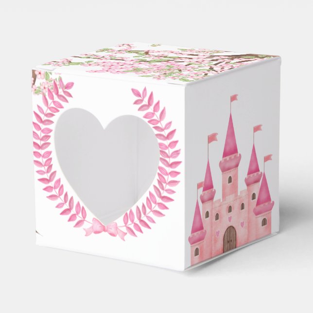 Little Princess Bear Memories Favor Boxes (Front Side)