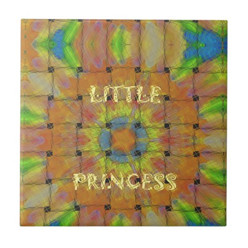 Little Princess Beautiful  colors Design Ceramic Tile
