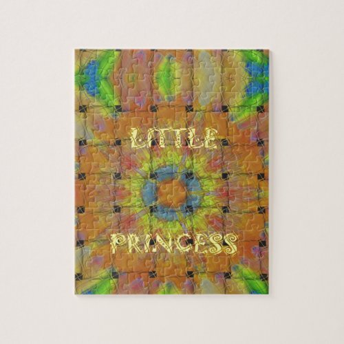 Little Princess Beautiful  colors Design Jigsaw Puzzle