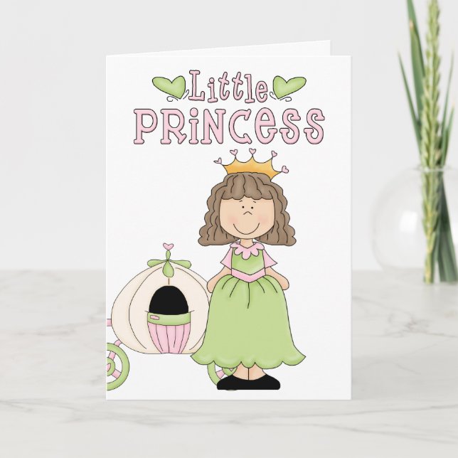 Little Princess Birthday Greeting Card (Front)