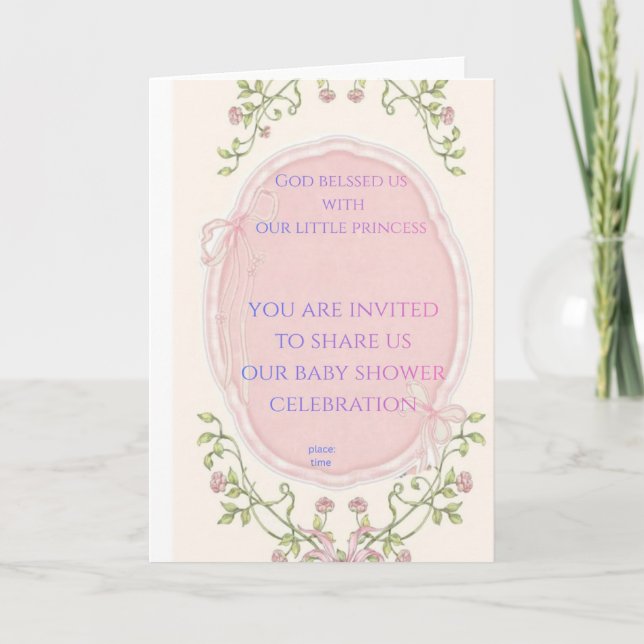 little princess bithday invitation (Front)