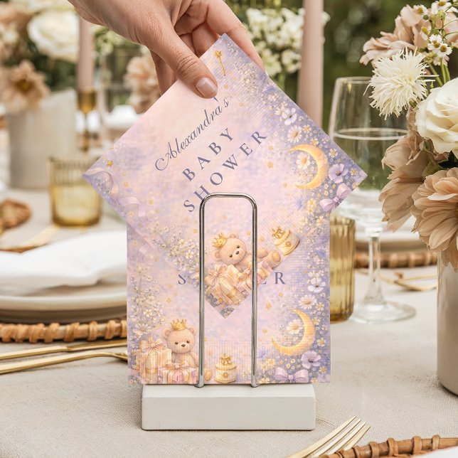 Little Princess Celestial Baby Shower Napkins (Creator Uploaded)