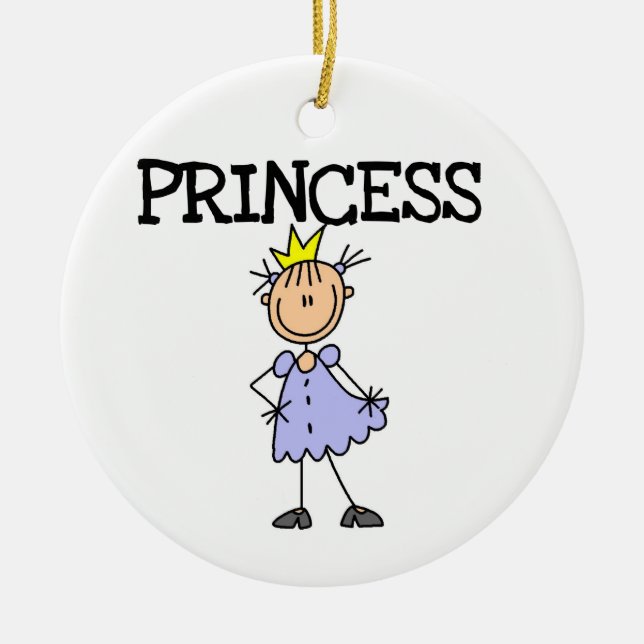 Little Princess Ceramic Ornament (Front)