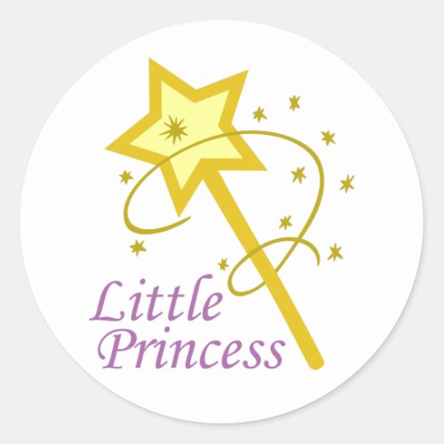 Little Princess Classic Round Sticker