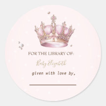 Little Princess Crown Pearls Dots Baby Shower