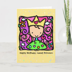 Little Princess Custom birthday card