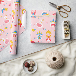 Little Princess Fairytale Wrapping Paper