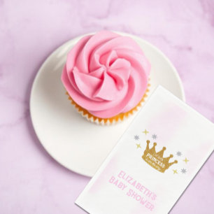 Little Princess Girl Baby Shower Paper Guest Towels