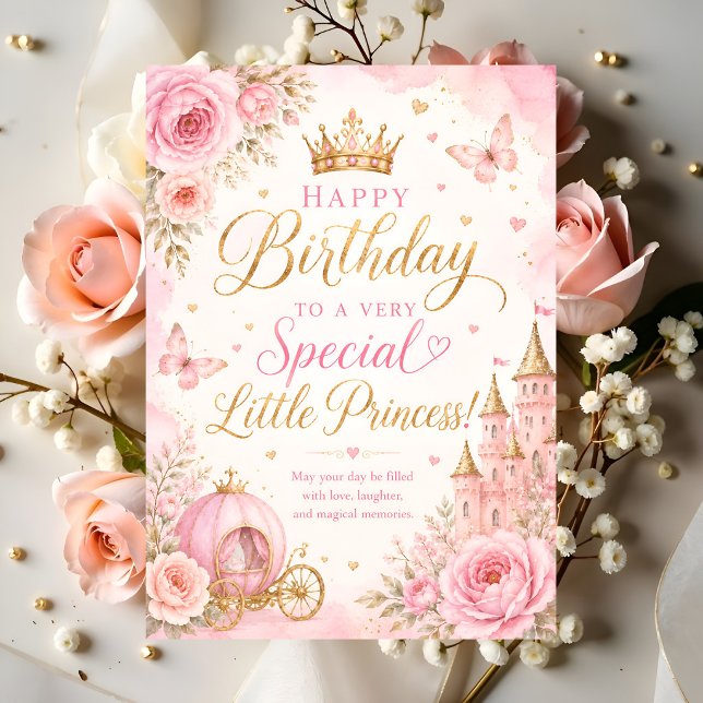 Little Princess Happy Birthday Card (Creator Uploaded)