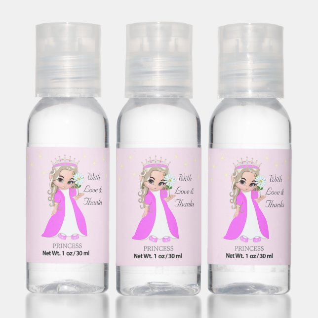 Little princess in pink Party Favor Hand Sanitizer (Set)