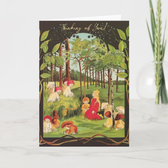Little Princess in the Forest Greeting Card (Front)