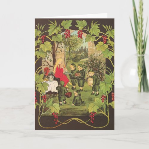 Little Princess in the Forest Greeting Card