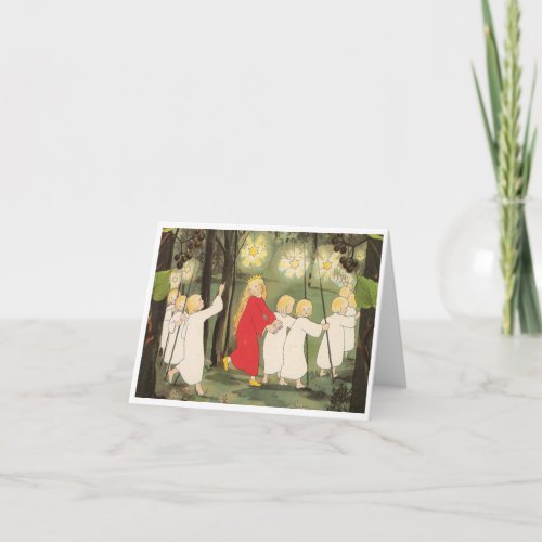 Little Princess in the Forest Note Card