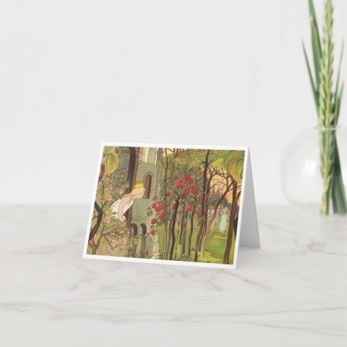 Little Princess in the Forest Note Card