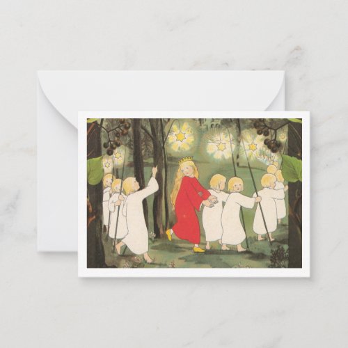 Little Princess in the Forest Note Card