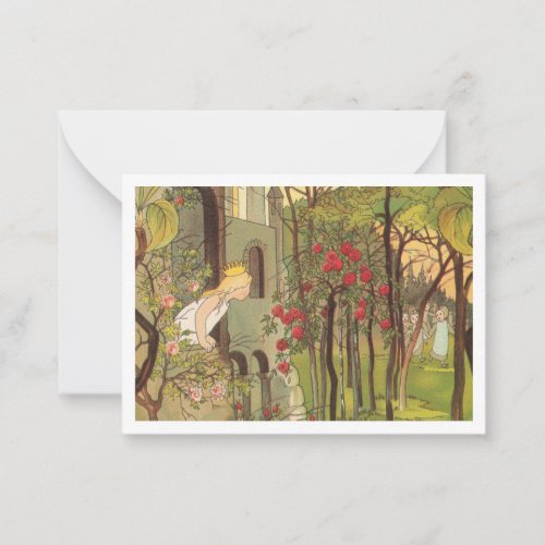 Little Princess in the Forest Note Card