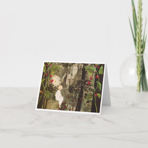 Little Princess in the Forest Note Card