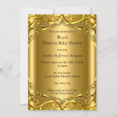 Little Princess is on her way Baby Shower Ethnic Invitation (Back)