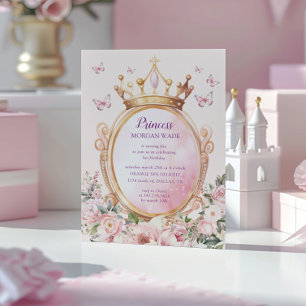Little Princess Kid's Birthday Budget Invitation