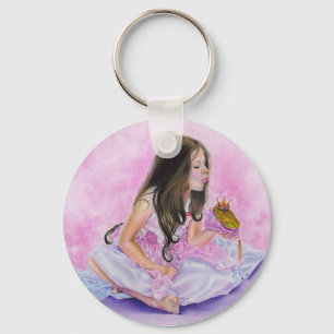 Little Princess Kissing Frog Keychain