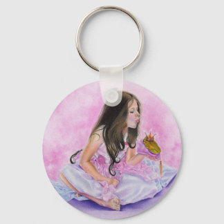 Little Princess Kissing Frog Keychain